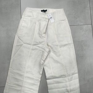 Cream white pants. NEVER WORN, tags on